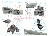 QD+48486   3D Декаль интерьера для F-4N Phantom II (Academy) (с 3D-печатными деталями) (attach3 85113)